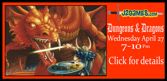 Dungeons & Dragons Game Nights Return to J2Games.com Ocean Twp Store!