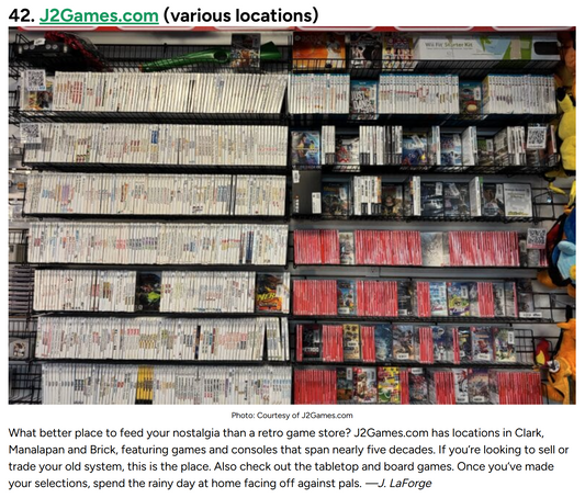 NJMonthly Magazine selects J2Games.com as a great retro nostalgia destination!