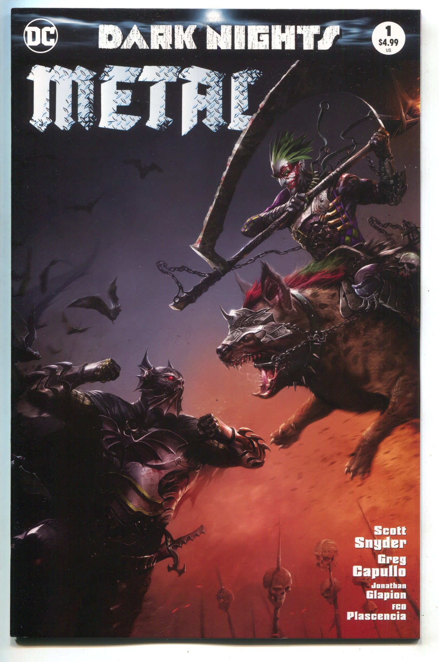 Dark Nights Metal 1 DC 2017 Francesco Mattina Variant Batman Joker