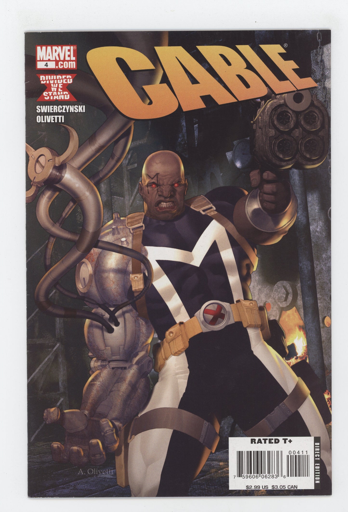 CABLE #4 MARVEL 2008 DWS Ariel Olivetti DUANE SWIERCZYNSKI