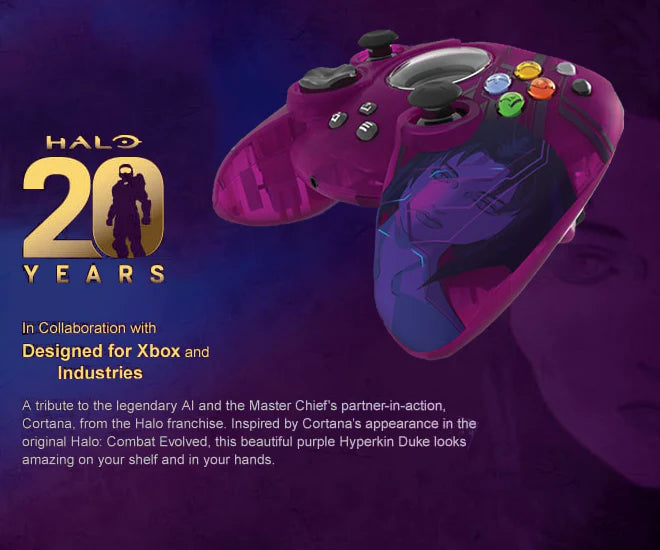 Halo: Combat Evolved Cortana DUKE Limited Edition Wired Controller (Xbox Series X/Xbox One/PC)