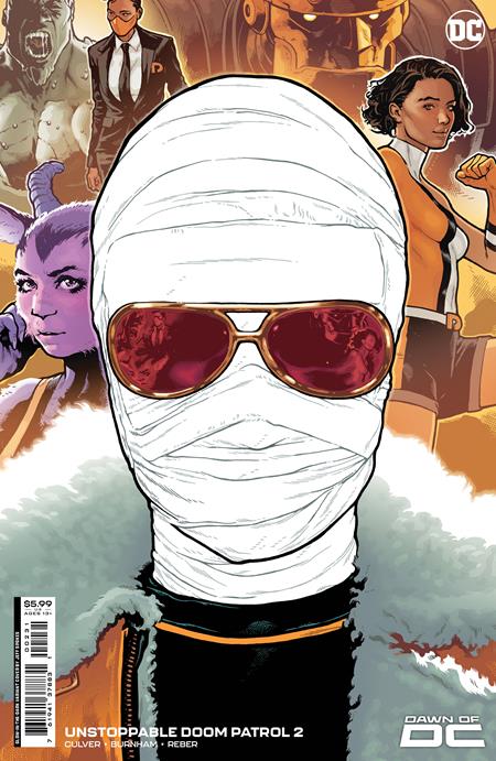 Unstoppable Doom Patrol #2 (Of 6) C Jeff Spokes Glow-In-The-Dark Card Stock Variant (04/25/2023) Dc
