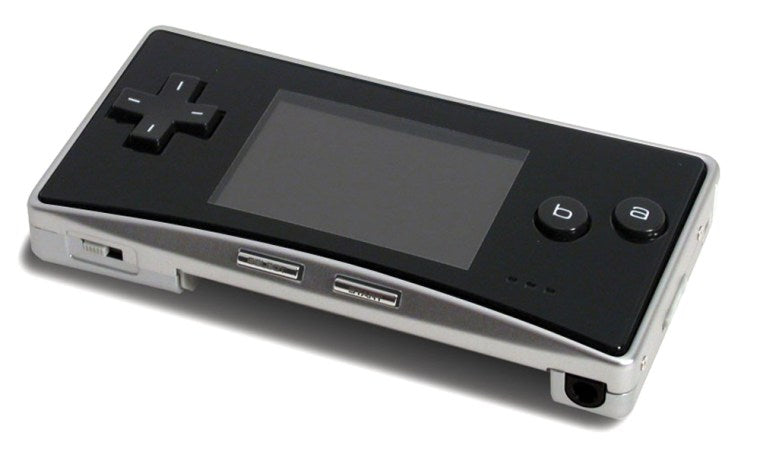 Black & Silver GameBoy Micro (Gameboy Advance)