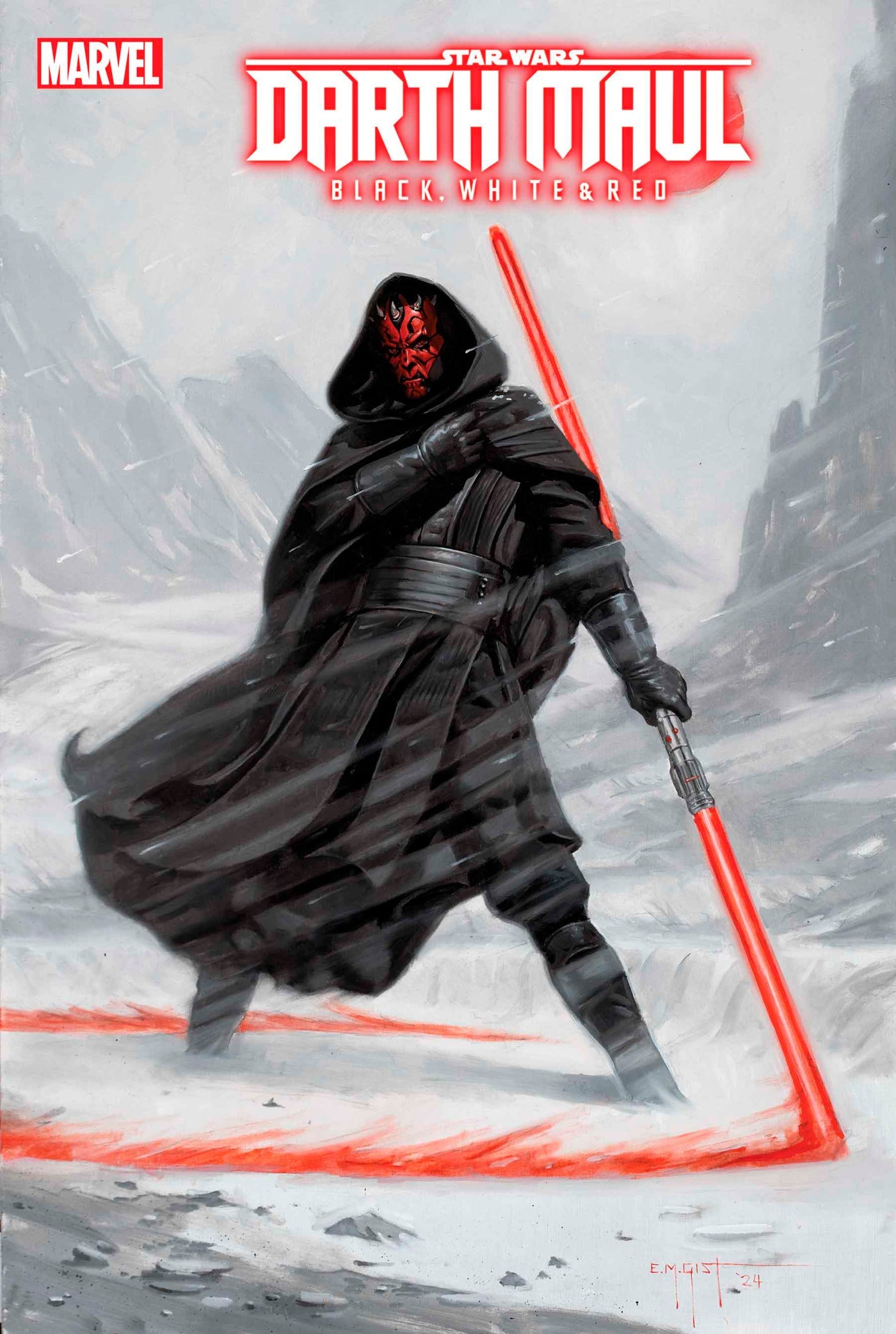 Star Wars Darth Maul Black White & Red #4 A EM Gist Greg Pak (07/31/2024) Marvel