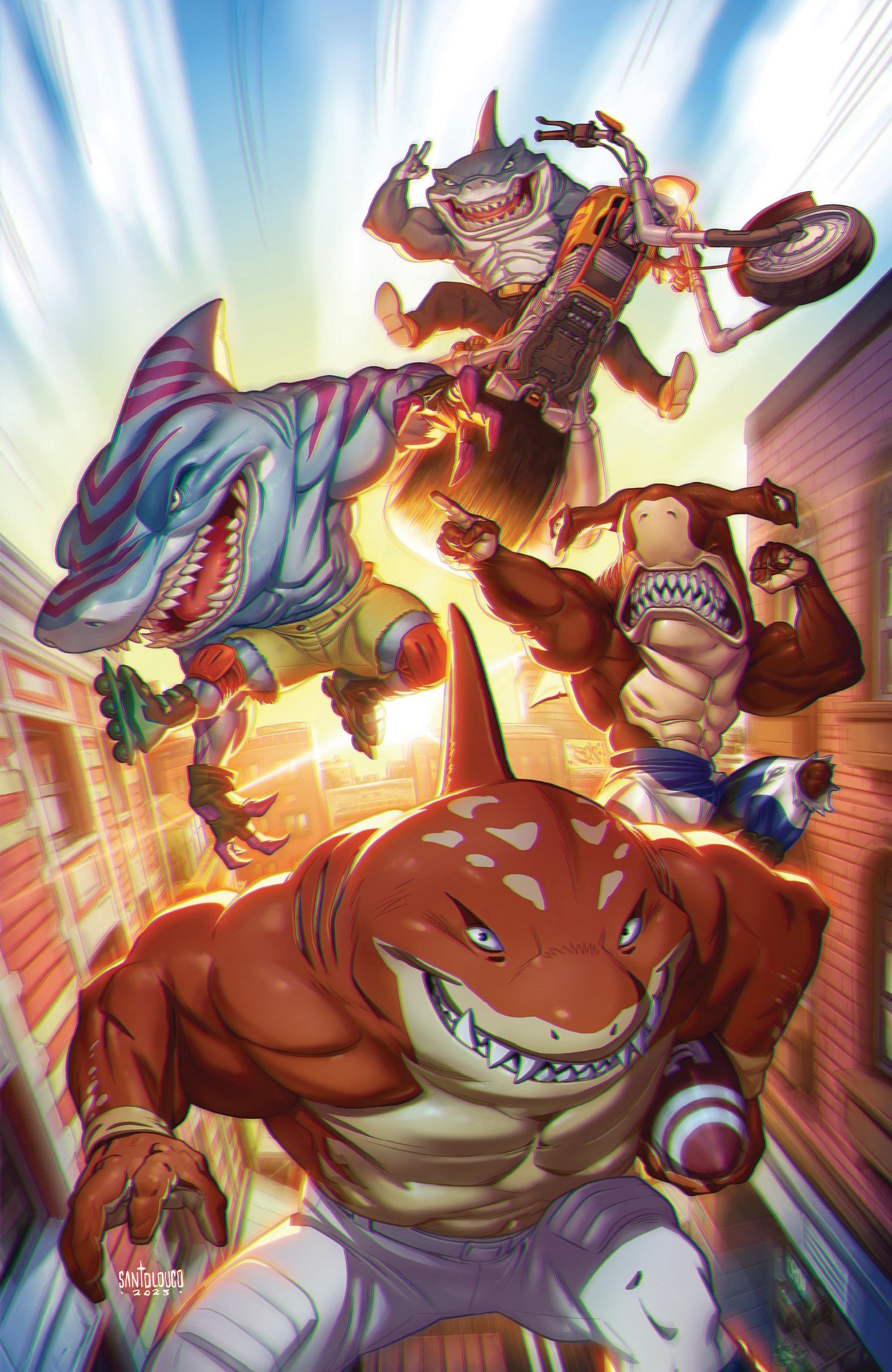 Street Sharks #2 E 1:25 Mateus Santolouco Virgin (11/12/2025) Idw