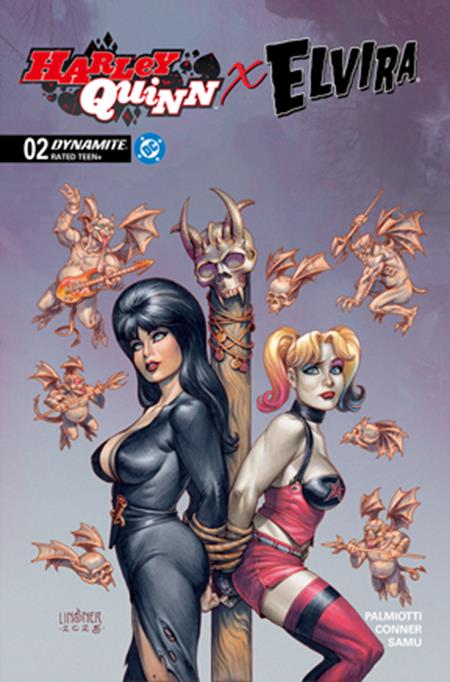 Harley Quinn X Elvira #2 C Joseph Michael Linsner Variant (11/19/2025) Dynamite