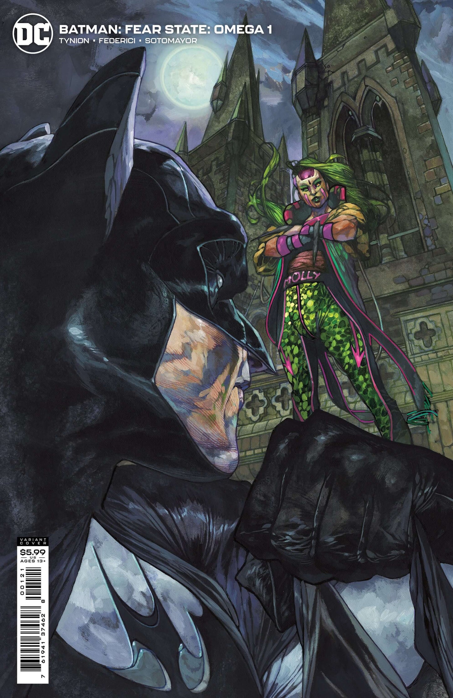 Batman Fear State Omega #1 (One Shot) B Simone Bianchi Card Stock Variant (11/30/2021) Dc
