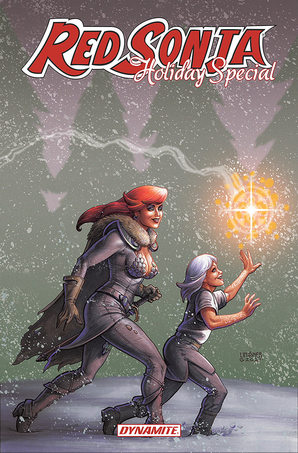 Red Sonja 2021 Holiday Sp B Joseph Michael Linsner Variant (12/01/2021) Dynamite