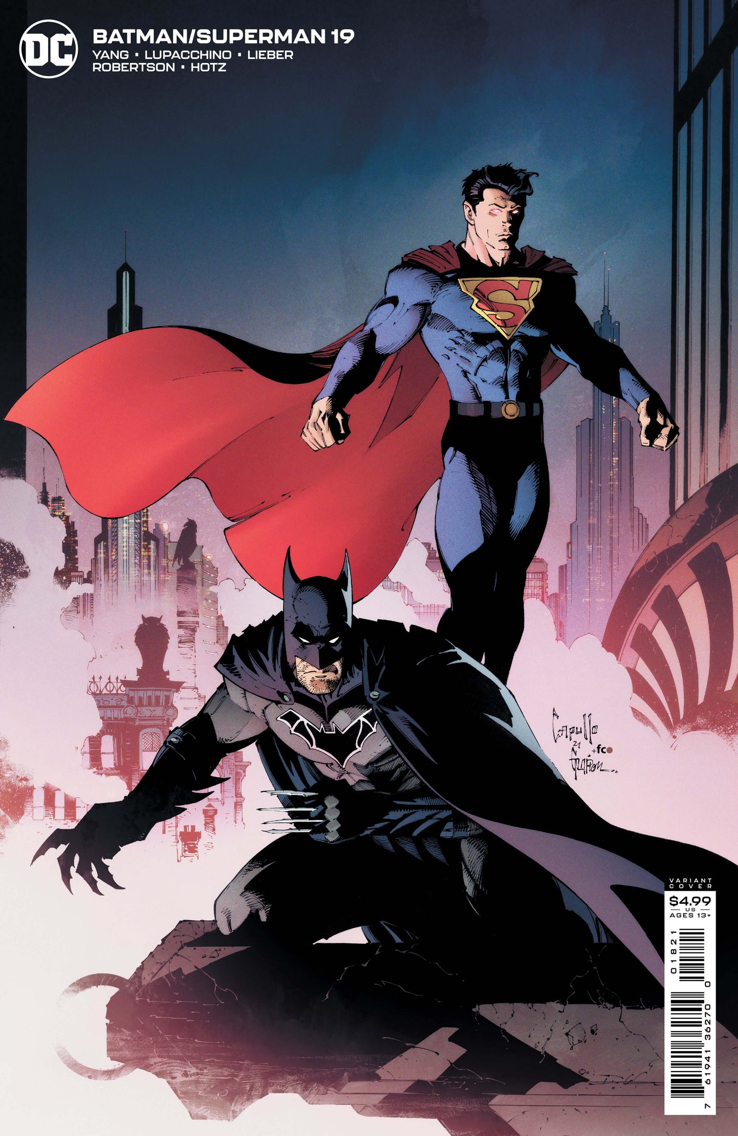 Batman Superman #19 B Greg Capullo Card Stock Variant (06/22/2021) Dc
