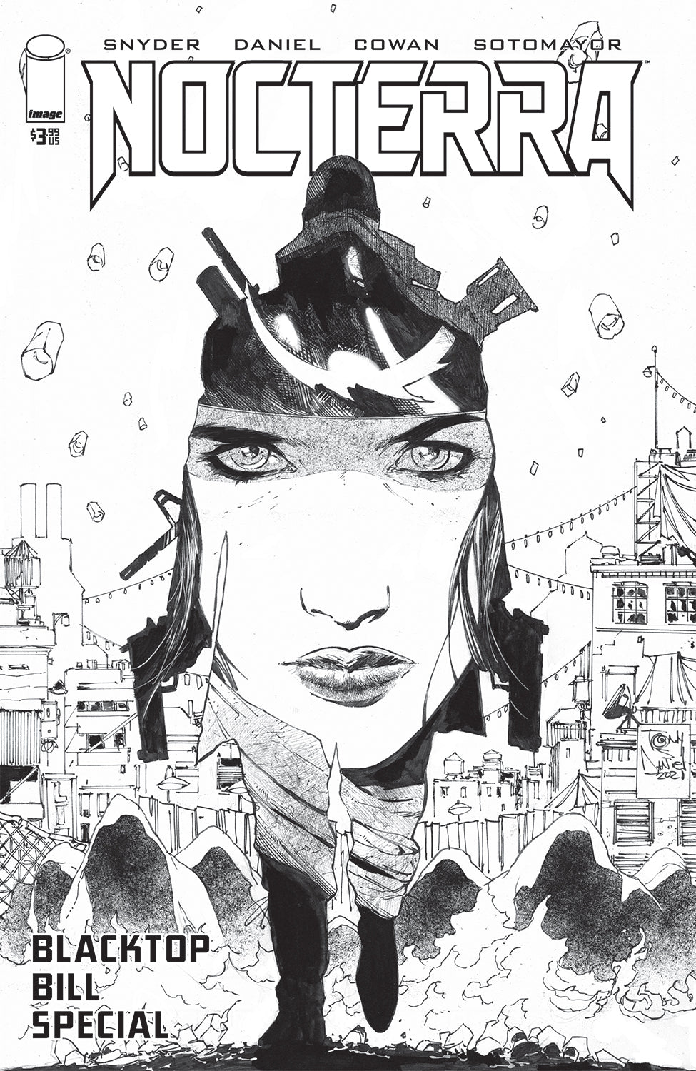 Nocterra Special D 1:10 Tony Daniel B&W Variant (Mr) (01/05/2022) Image