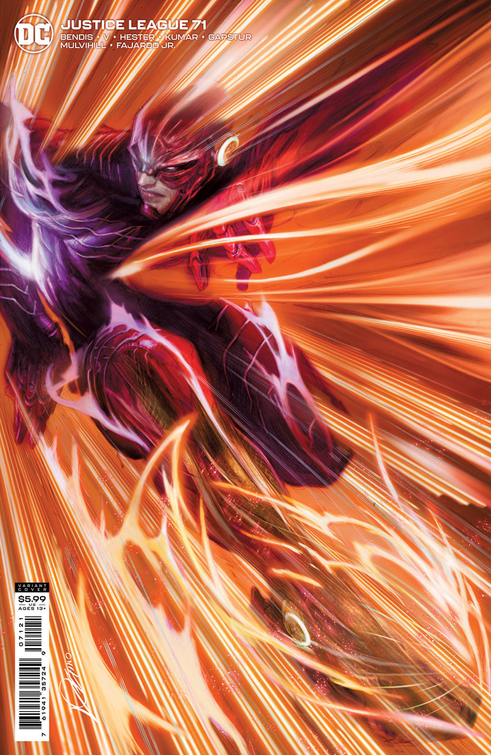Justice League #71 B Alexander Lozano Card Stock Variant (01/25/2022) Dc