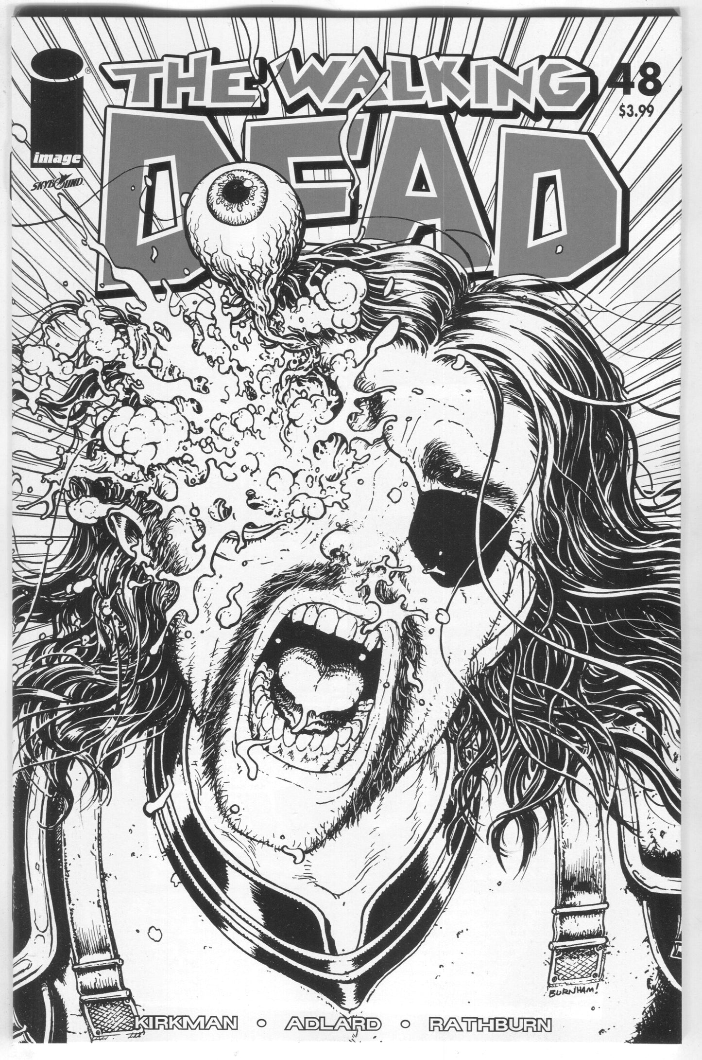 Walking Dead 48 Image 2018 15th Anniversary Chris Burnham B&W Variant Blind Bag