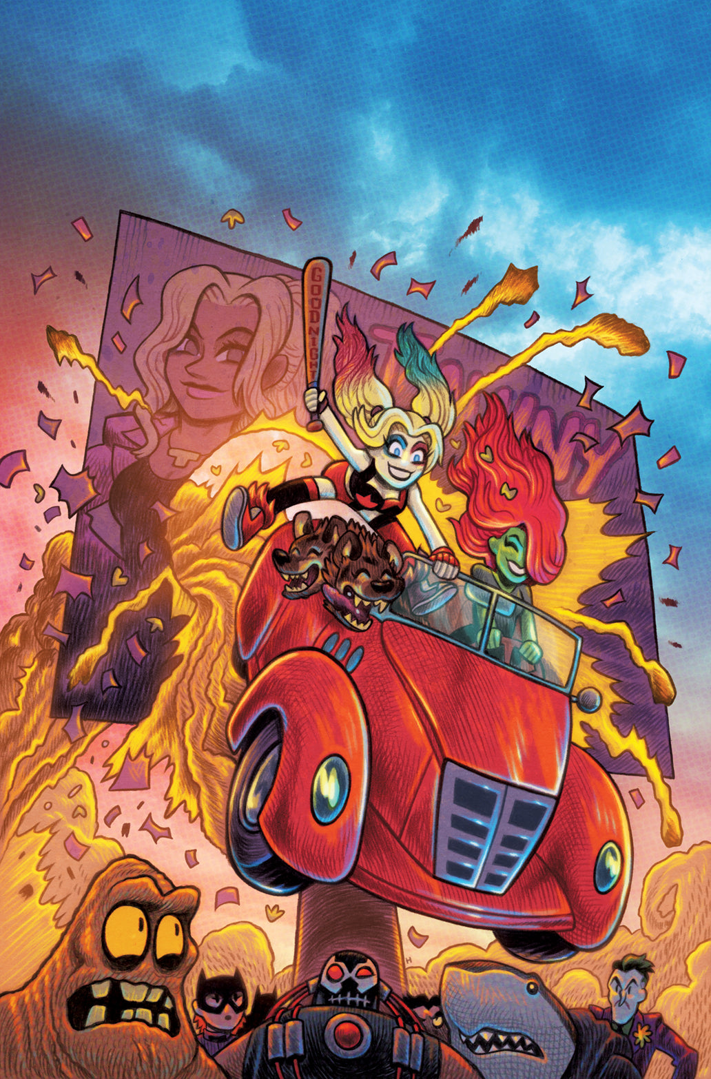 Harley Quinn Animated Series Real Sidekicks Of New Gotham Special #1 (One-Shot) B Dan Hipp Variant SIGNED 4X (08/30/2022) Dc