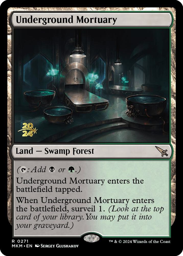 MTG: Underground Mortuary Prerelease Foil - Murders at Karlov Manor (TCG)