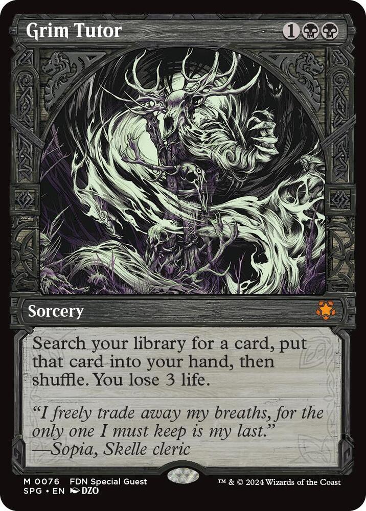 MTG: Grim Tutor (Showcase) - Special Guests (TCG)