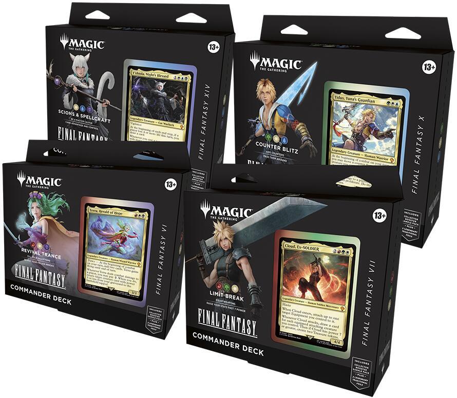 MTG: Universes Beyond - Final Fantasy Commander Deck Display (4 decks) (TCG)