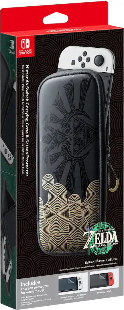 The Legend of Zelda Tears of the Kingdom Switch Case and Screen Protector (Nintendo Switch)