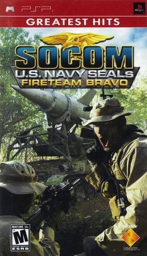 SOCOM U.S. Navy Seals Fireteam Bravo 1 & 2 Sony PSP Complete w/ Manual