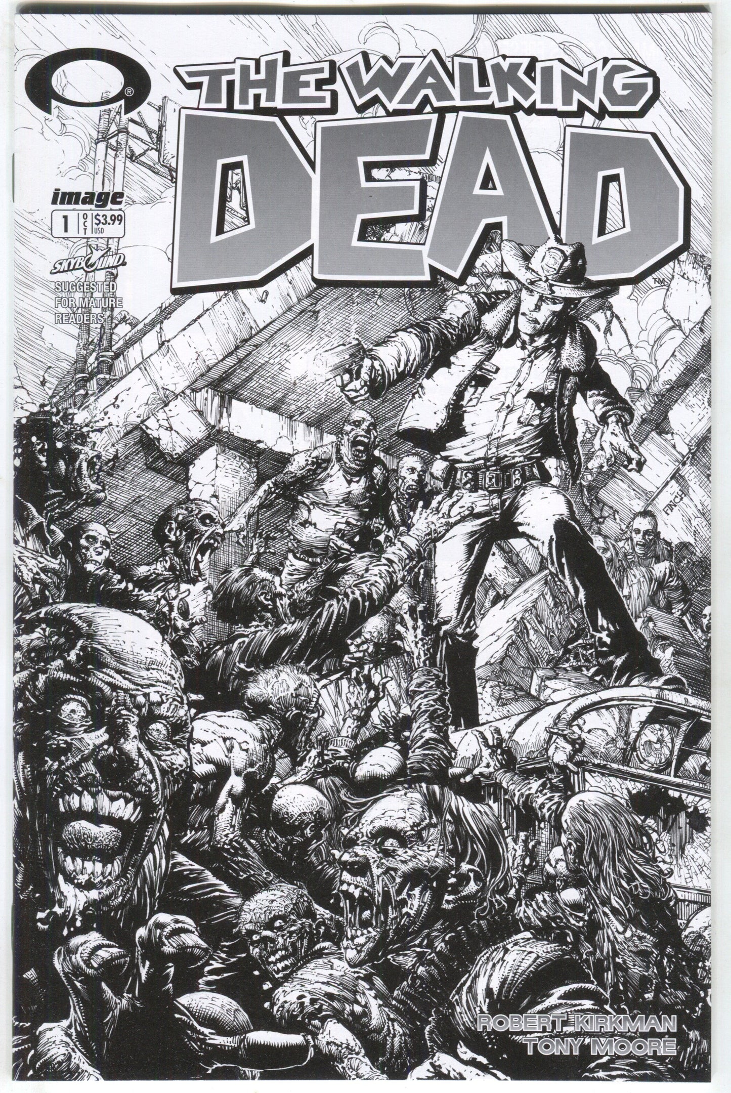 Walking Dead 1 Image 2018 15th Anniversary David Finch B&W Variant Blind Bag