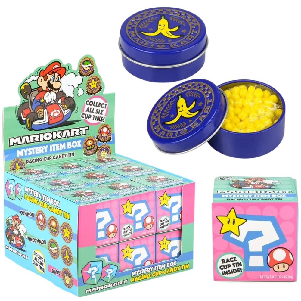 Mario Kart Mystery Item Box Racing Cup Candy Tin (Toys)
