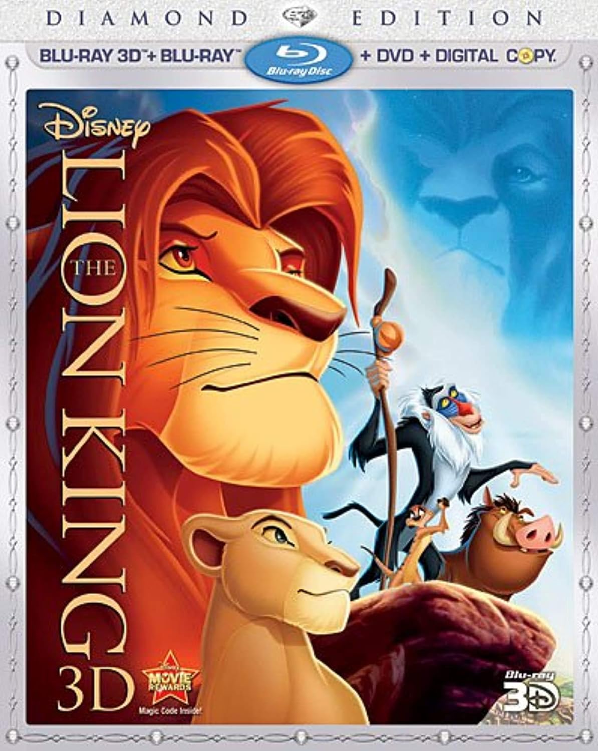 The Lion King Diamond Edition Widescreen (BLU-RAY 3D + BLU-RAY + DVD) (Pre-Owned)