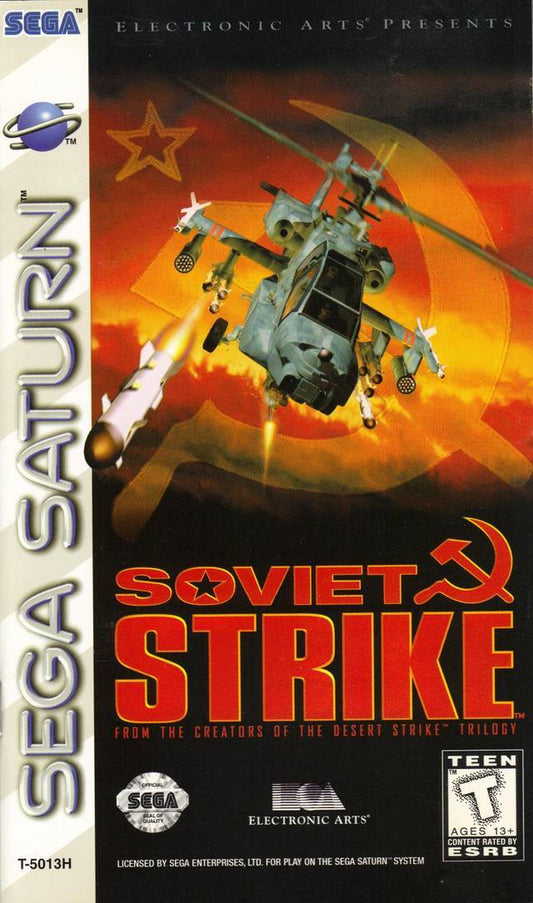 Soviet Strike w/ Mission Stick Controller (Sega Saturn)