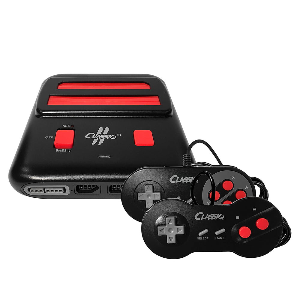 Classiq II HD NES/SNES Red/Black Game Console (Old Skool)
