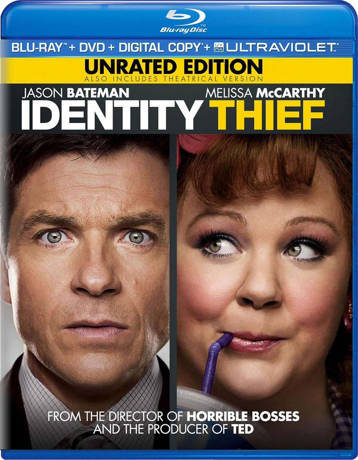 Identity Thief Widescreen Unrated Edition and Theatrical Version (BLU-RAY + DVD) (Pre-Owned)
