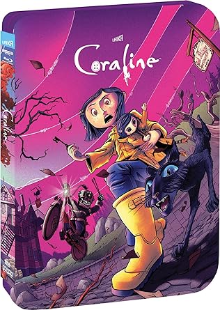 Coraline - Limited Edition Steelbook (4K + BLU-RAY) (Pre-Owned)