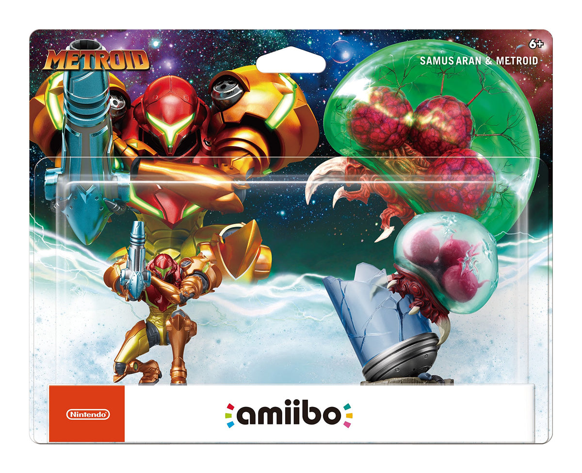 Samus Aran & Metroid Amiibo 2-Pack: Metroid Series (Nintendo 3DS)