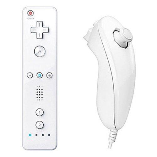 J2Games.com | White Wiimote with Nunchuk Controller (Nintendo Wii) (Pre-Played - Accessory).