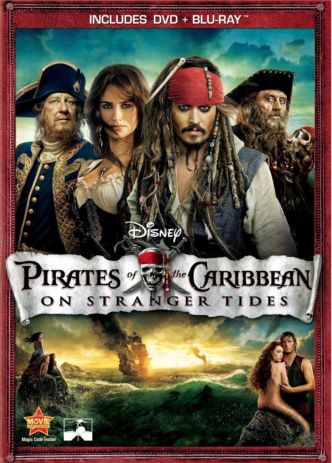 Pirates of the Caribbean: On Stranger Tides Widescreen (BLU-RAY + DVD) (Pre-Owned)