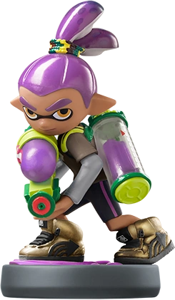 Inkling Boy (púrpura) Amiibo: Serie Splatoon (Nintendo Switch)