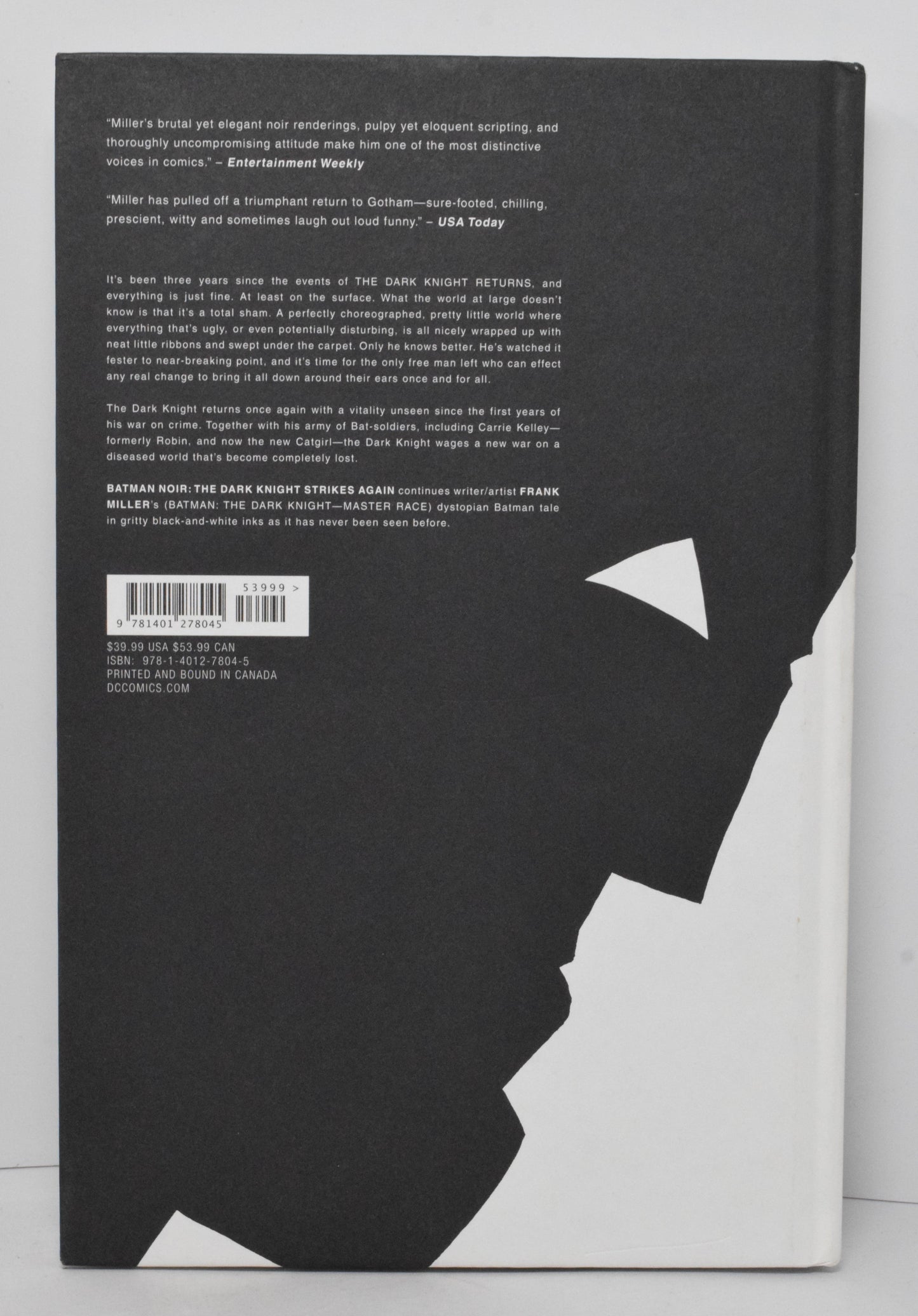 Batman Noir Dark Knight Strikes Again HC DC 2018 NM Frank Miller