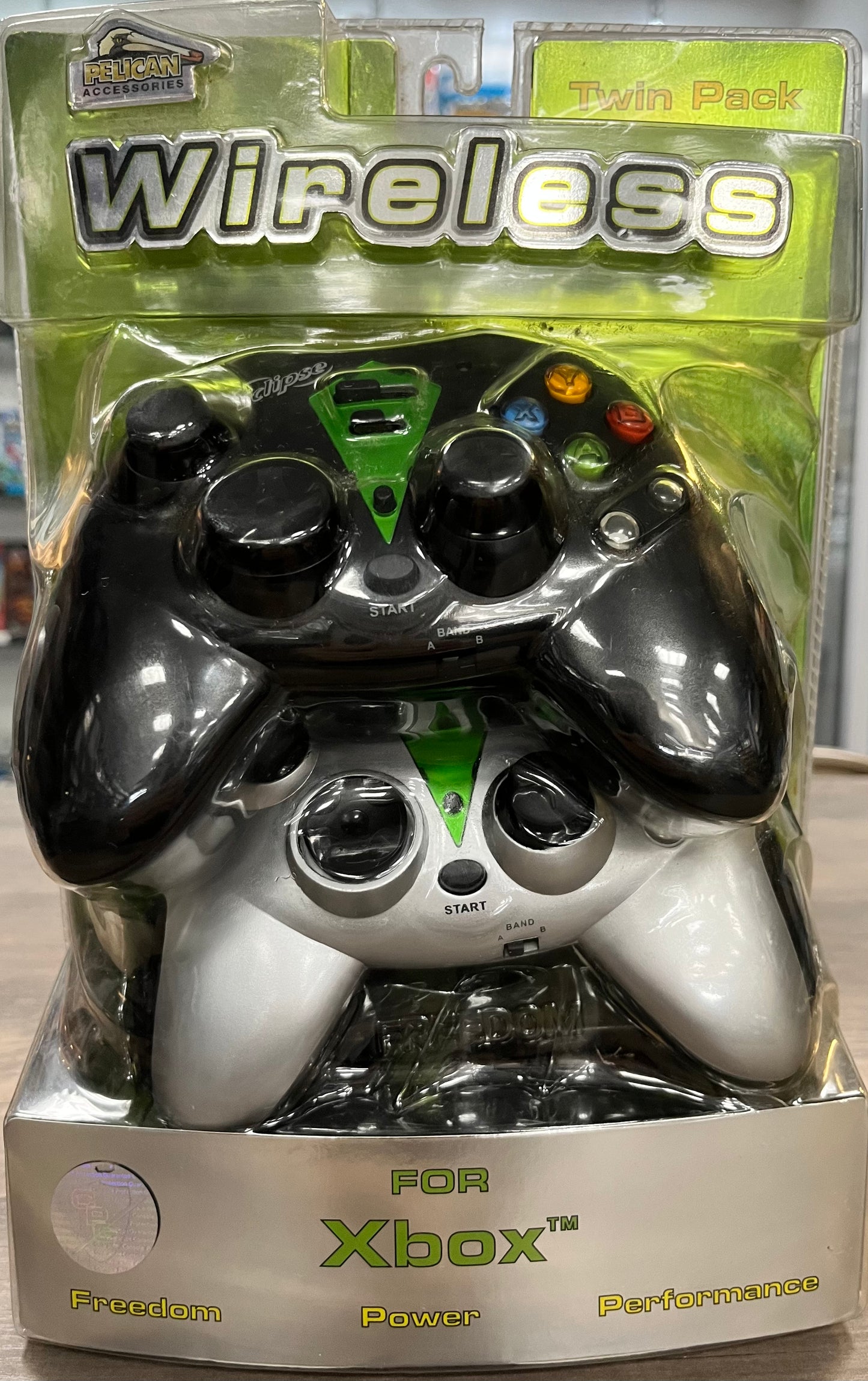 Twin Pack Pelican Eclipse Wireless Controllers Black (Xbox)