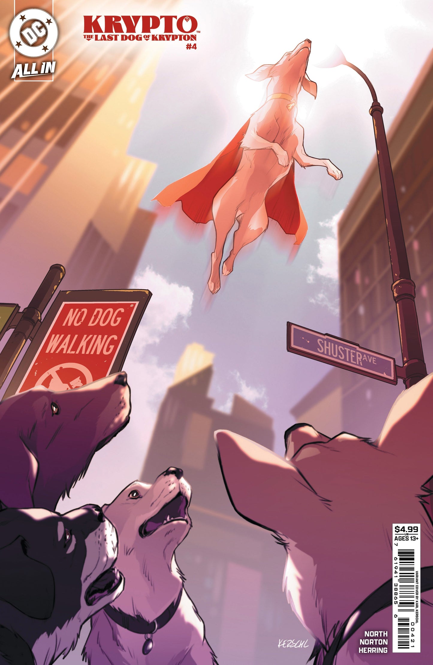 Krypto The Last Dog Of Krypton #4 (Of 5) B Karl Kerschl Variant (09/17/2025) Dc