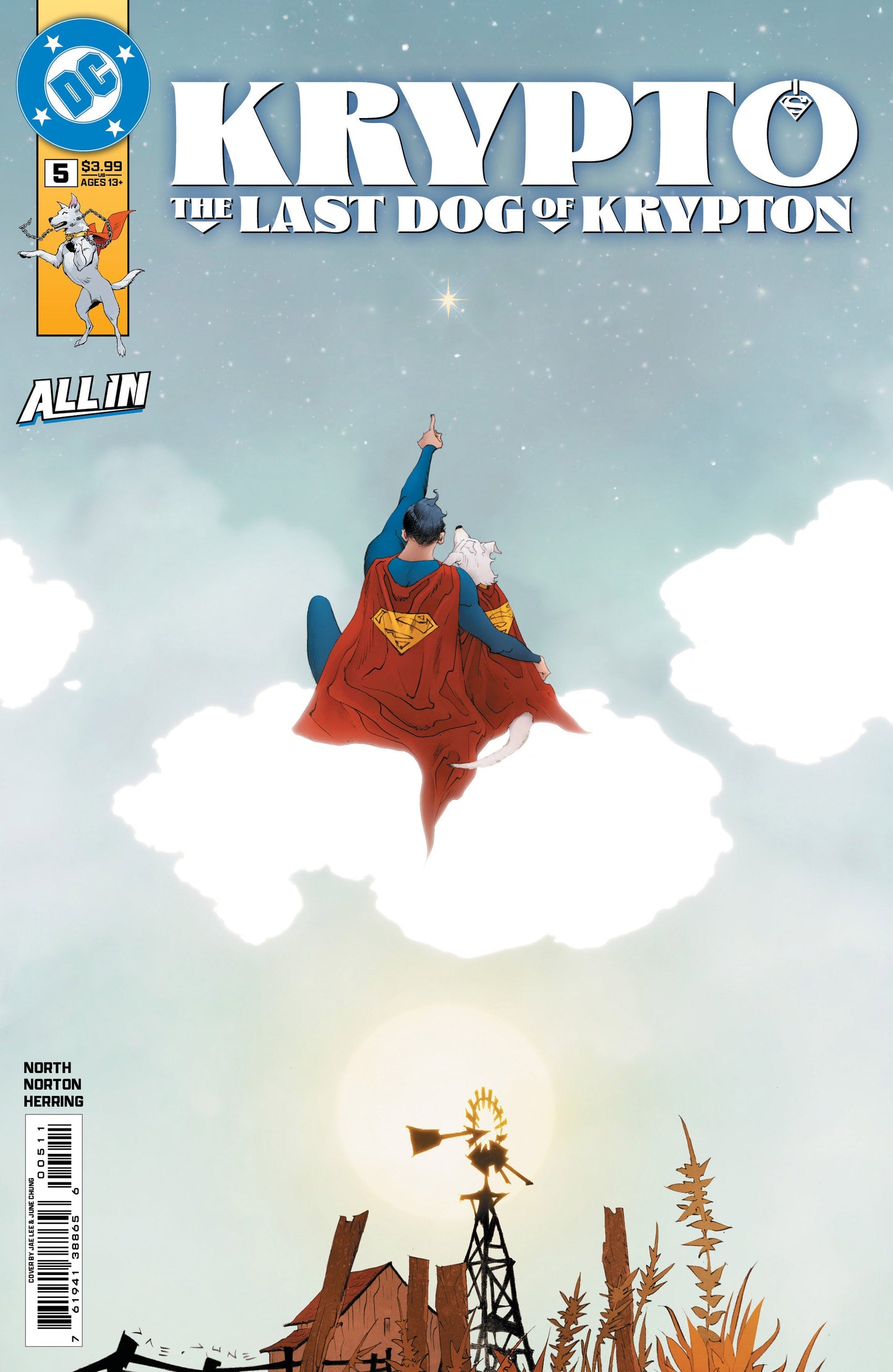 Krypto The Last Dog Of Krypton #5 (Of 5) A Jae Lee (10/15/2025) Dc