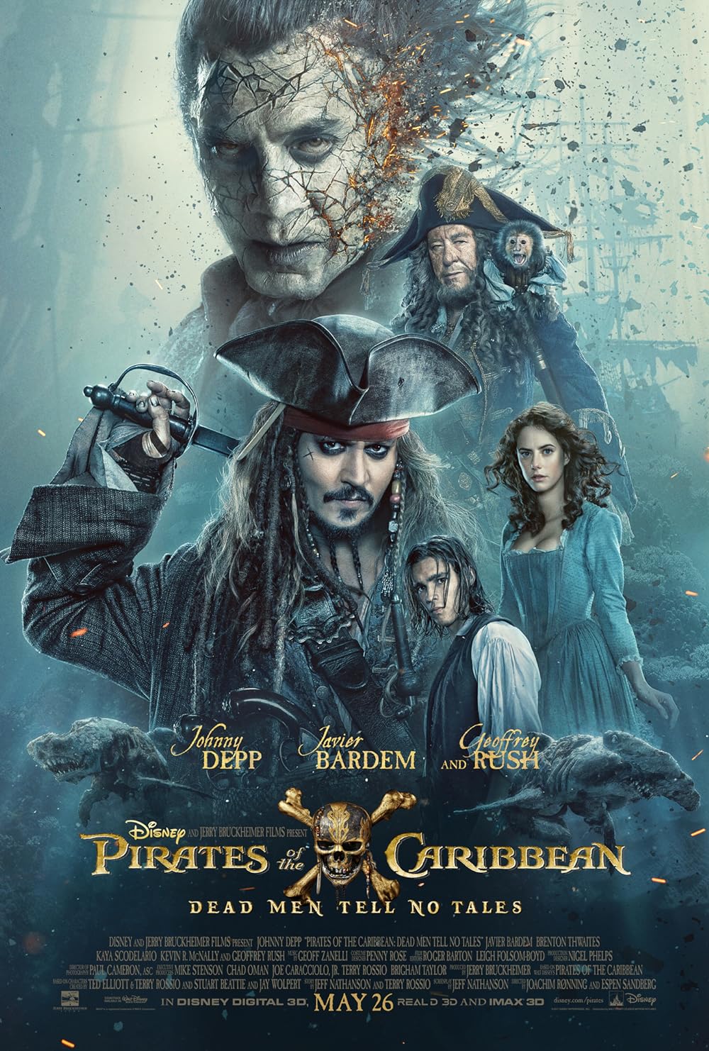 Pirates of the Caribbean: Dead Men Tell No Tales (DVD) (Pre-Owned)