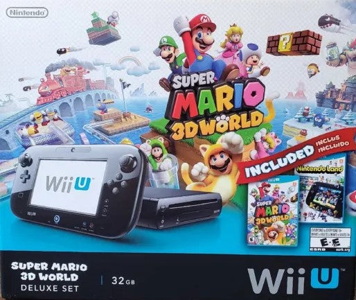 WiiU Super Mario 3D World Deluxe Game Console 32GB (Black)
