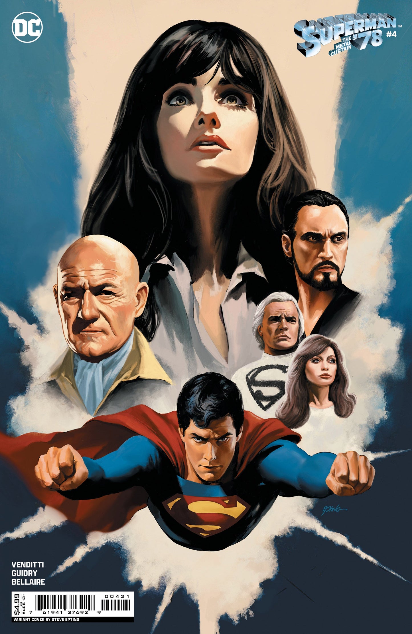 Superman 78 The Metal Curtain #4 (Of 6) B Steve Epting Card Stock Variant (02/06/2024) Dc