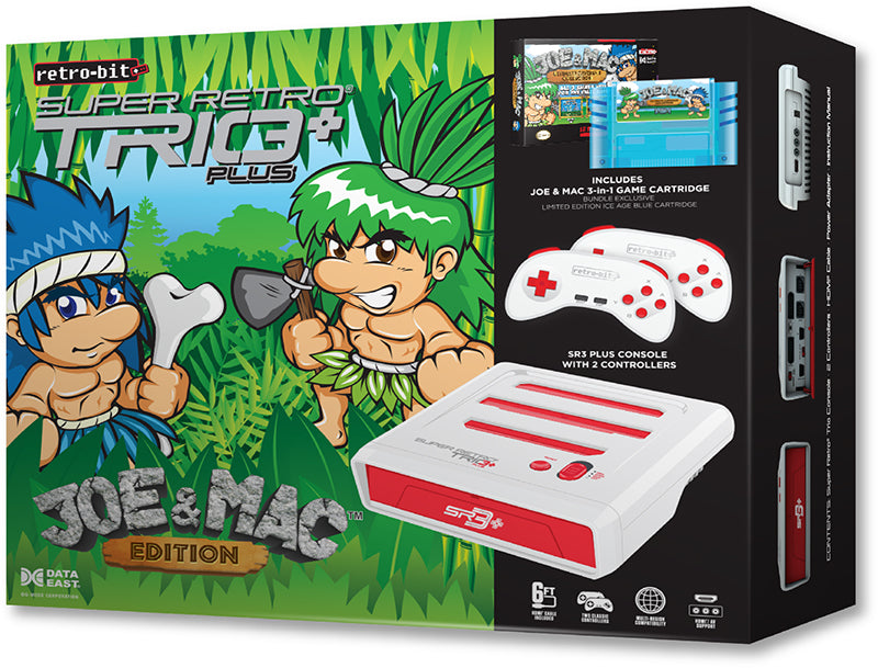 Super Retro Trio Plus Console Joe & Mac Edition (NES/SNES/Genesis)