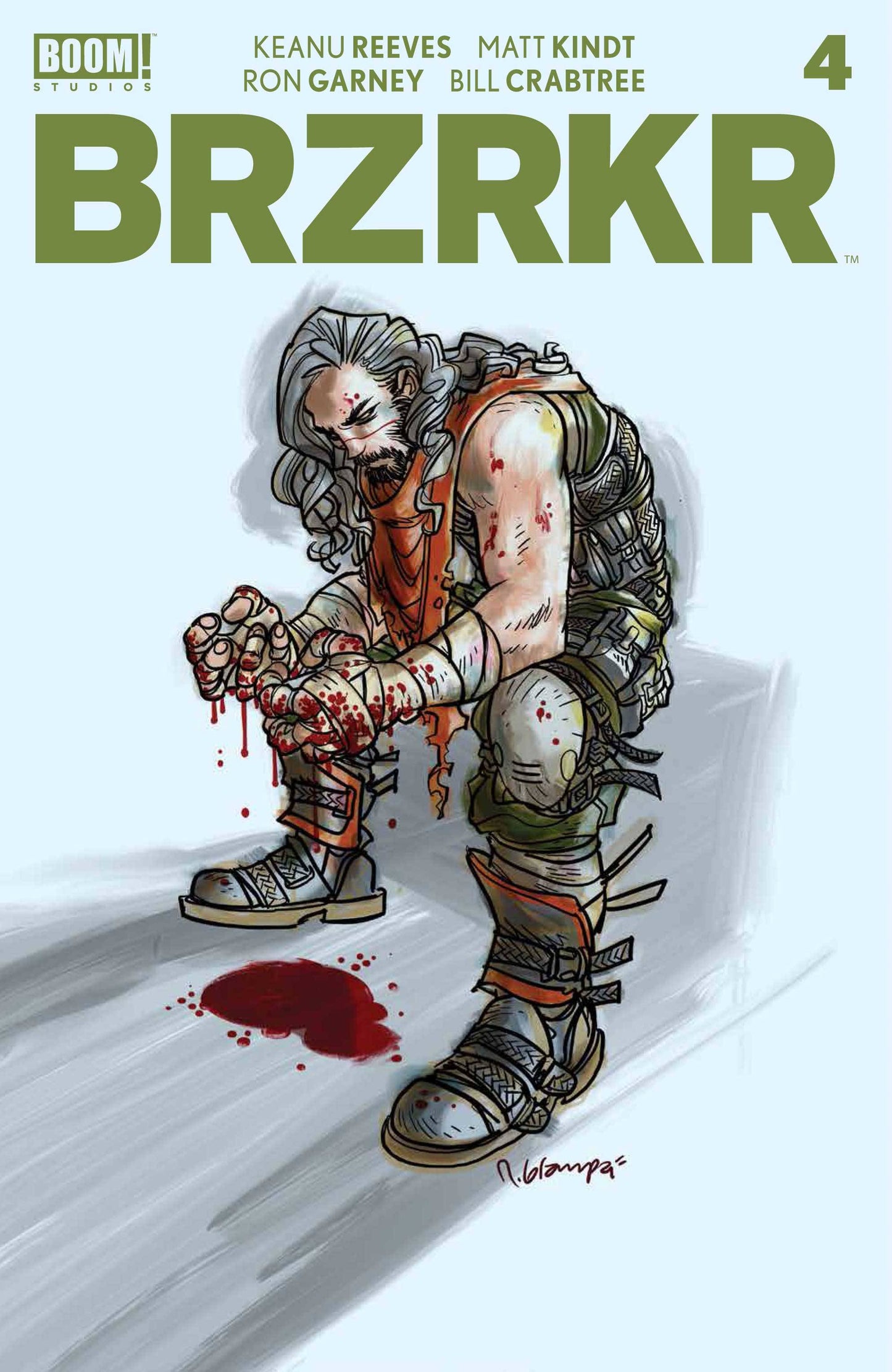 Brzrkr (Berzerker) #4 C Rafael Grampa Foil Variant Keanu Reeves (Mr) (07/28/2021) Boom