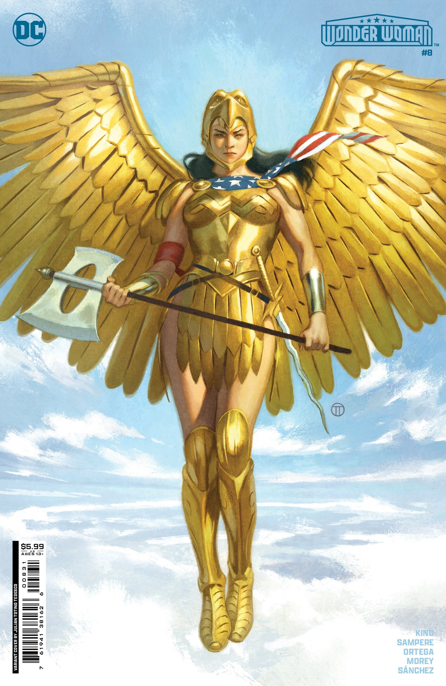 Wonder Woman #8 B Julian Totino Tedesco GGA Variant (04/16/2024) Dc