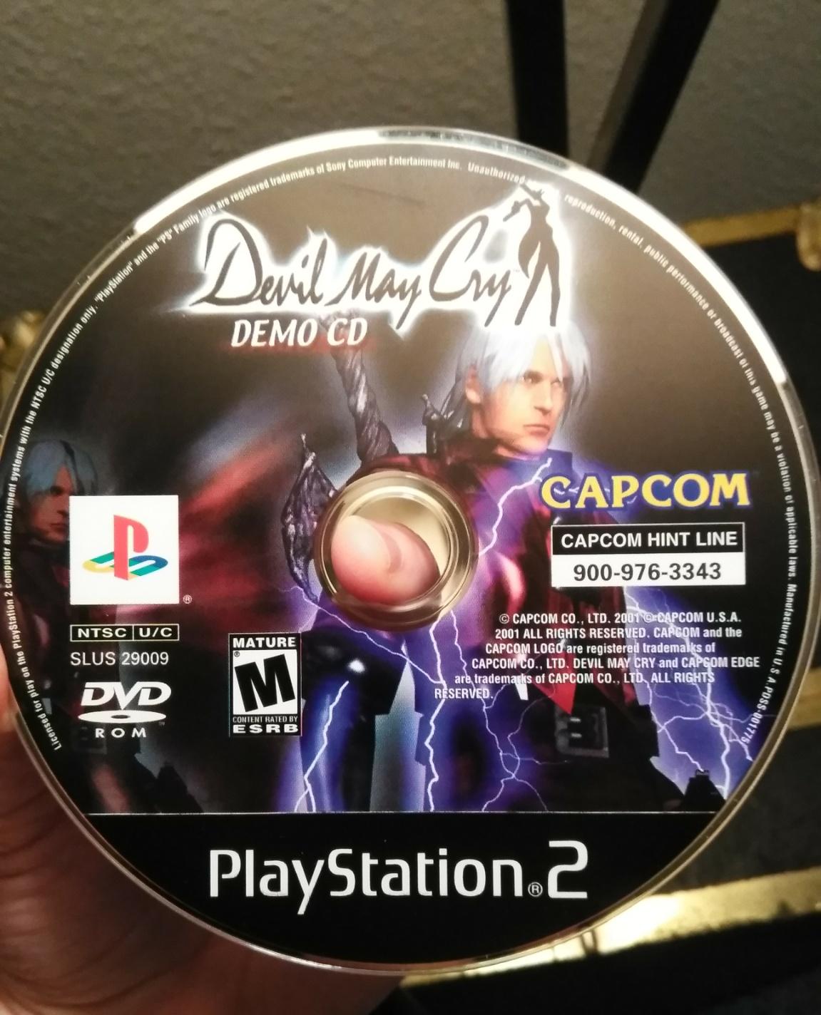 CD de demostración de Devil May Cry (Playstation 2)