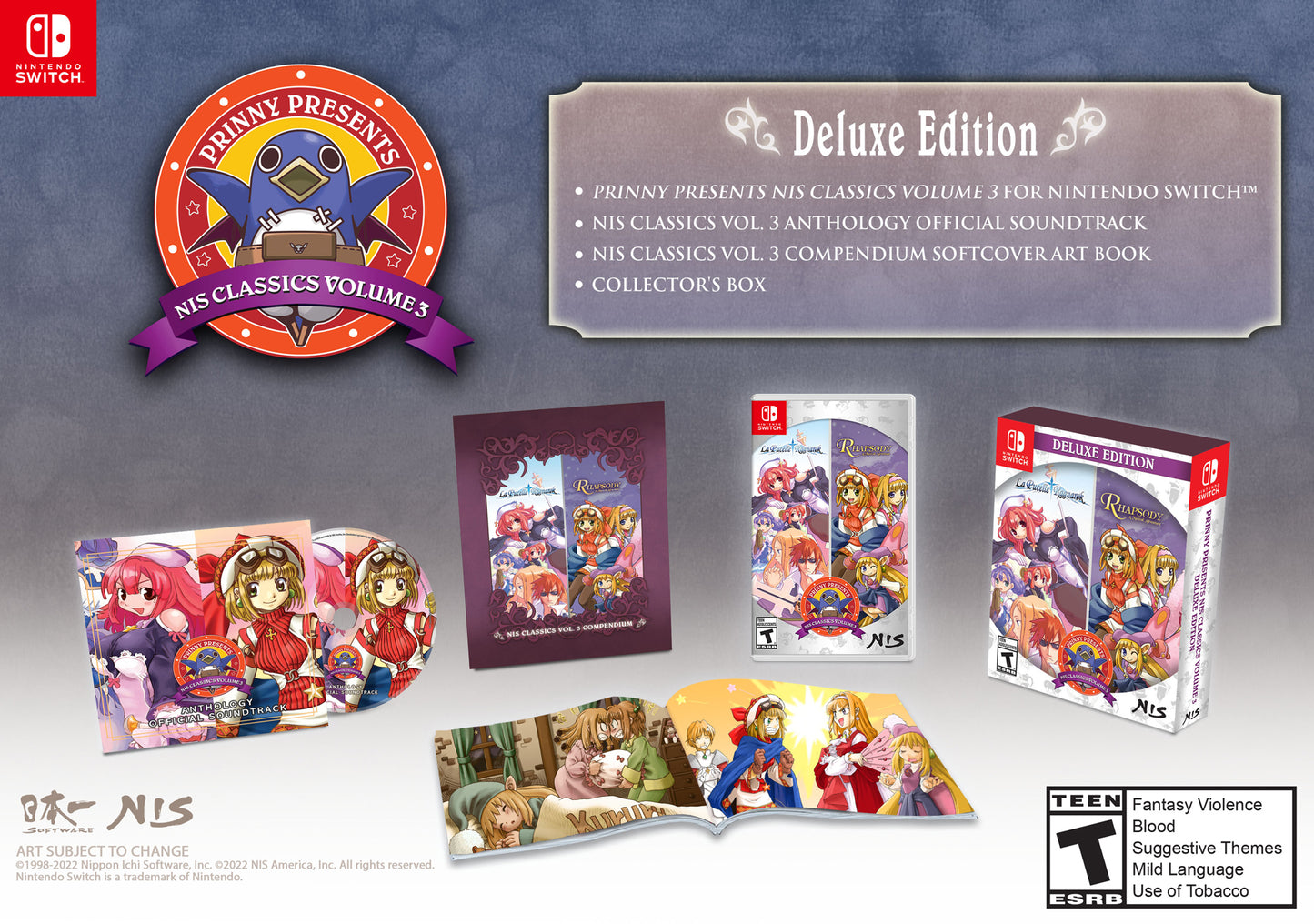 Prinny Presents: NIS Classics Volume 3: La Pucelle: Ragnarok / Rhapsody: A Musical Adventure! Deluxe Edition (Nintendo Switch)