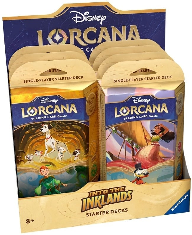 Disney Lorcana Trading Card Game by Ravensburger Into the Inklands Starter Deck 101 Dalmatians and Peter Pan Disney Lorcana Trading Card Game by Ravensburger Into the Inklands Starter Deck 101 Dalmatians and Peter Pan