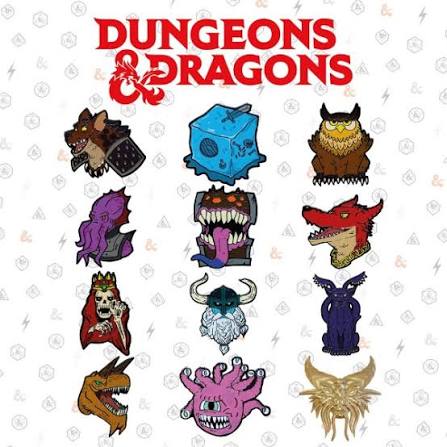 Dungeons & Dragons: 50th Anniversary Mystery Pin Badge Blind Box (Toys)