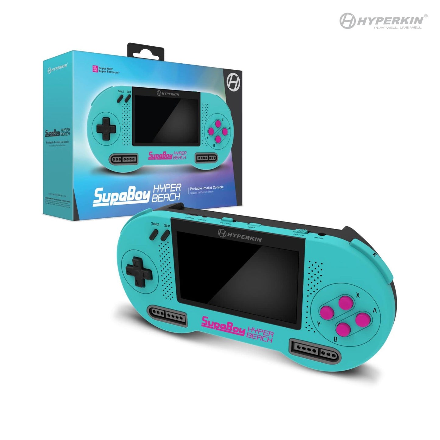 Supa Boy Portátil Hyper Beach Edición Limitada (Super Nintendo)