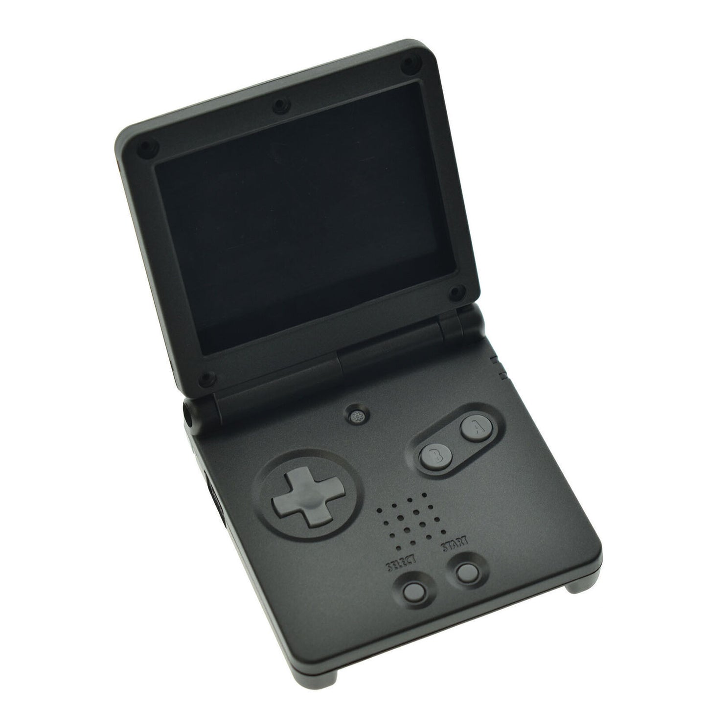 Gameboy Advance SP Replacement Shell (Black with Grey Buttons) (Gameboy Advance)