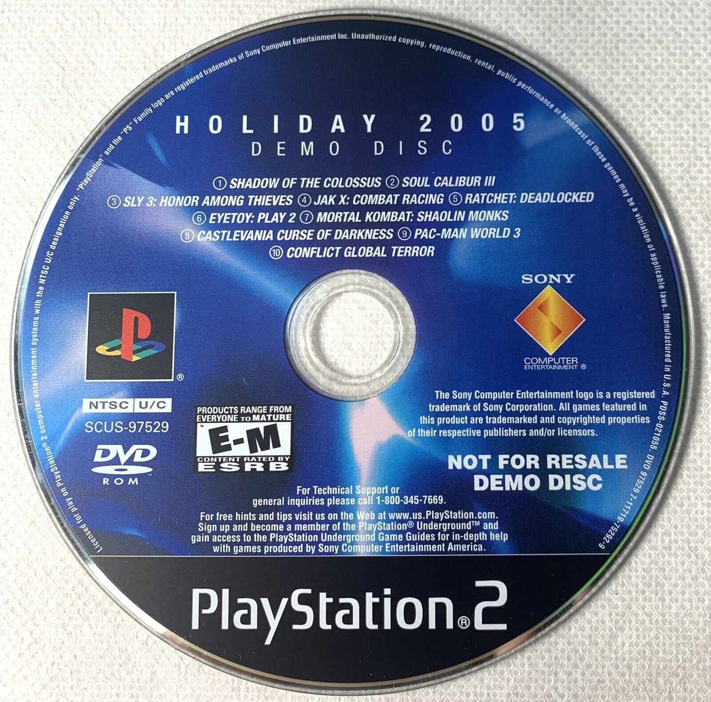 Disco de demostración de vacaciones de 2005 (Playstation 2)